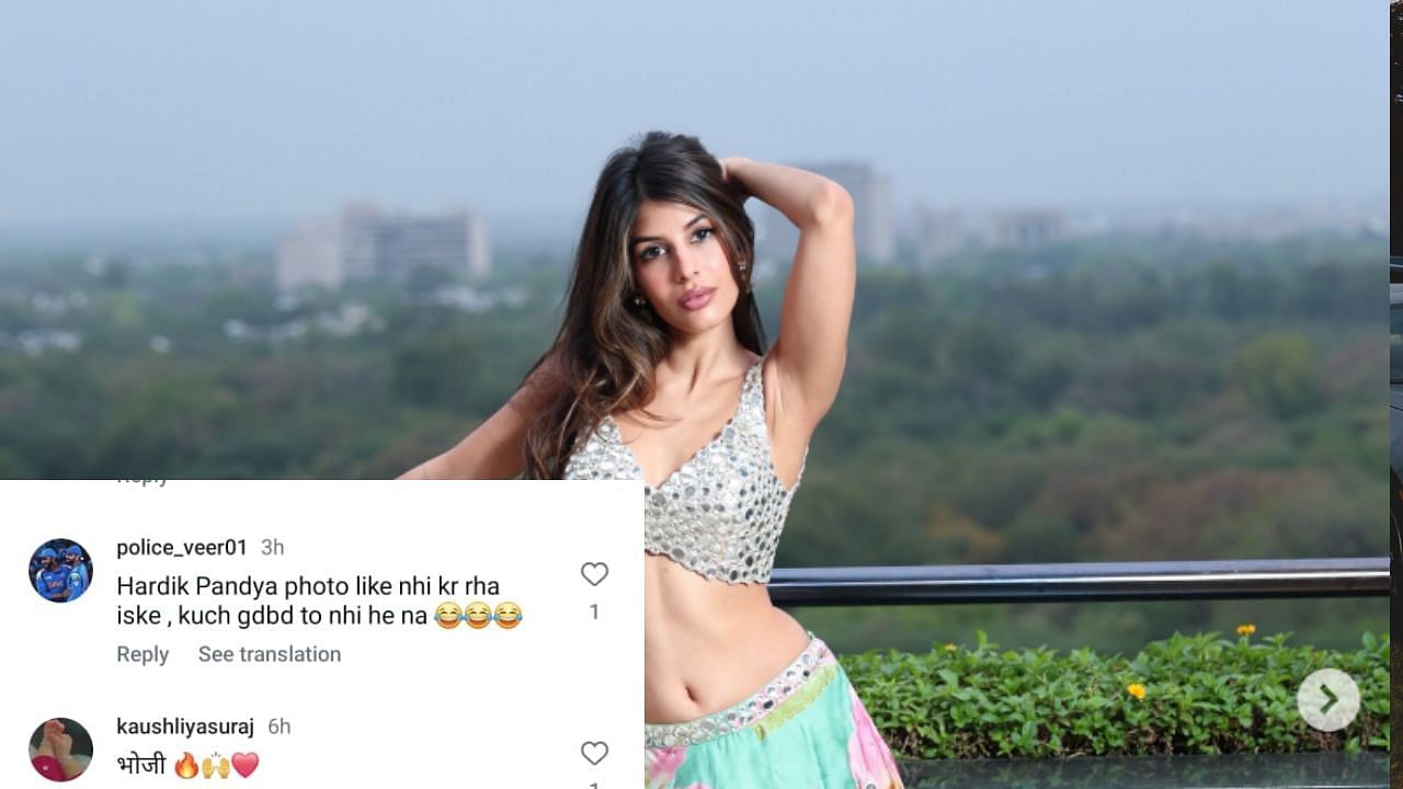 फैन कमेंट (photo credit: instagram/jasminwalia)